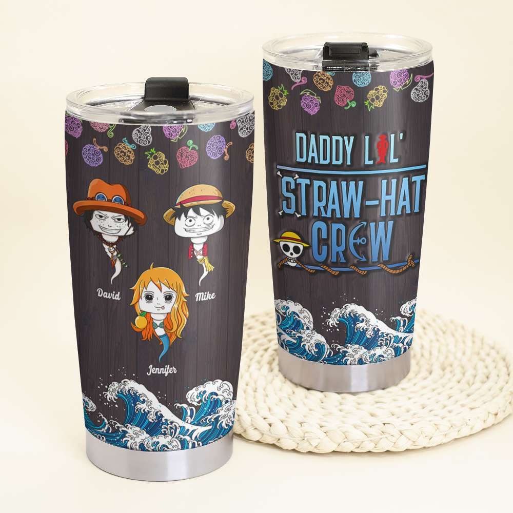 Personalized Straw Hat Crew Dad Tumbler