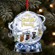 Load image into Gallery viewer, Merry Christmas with Your Family - Personalized Acrylic Ornament
