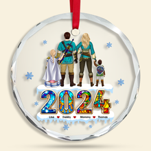 Load image into Gallery viewer, Personalized Family Christmas Ornament - Fantasy Themed Ornament PopCulturePrints
