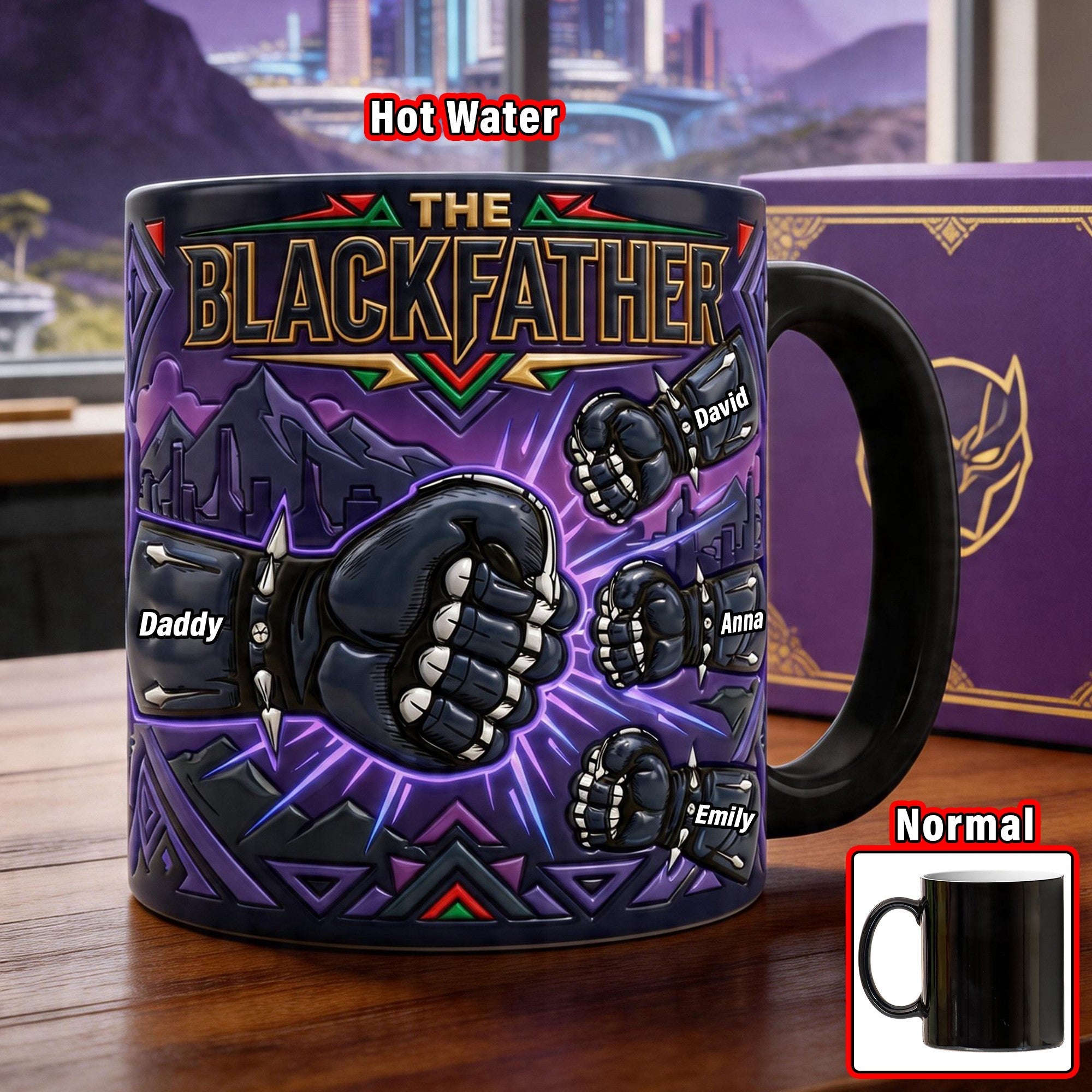 "Embrace Your Power - Father Of Power Magic Mug" - Personalized Gifts for Dad, Grandpa, and More Coffee Mug PopCulturePrints