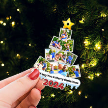 Load image into Gallery viewer, Personalized Basketball Photo Christmas Tree Ornament - Custom Gift for Players Ornament PopCulturePrints
