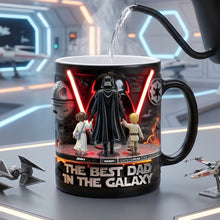 Load image into Gallery viewer, “The Best Dad In The Galaxy” - Personalized Coffee Mug for Father’s Day - Unique Gift for Dads and Grandpas Coffee Mug PopCulturePrints
