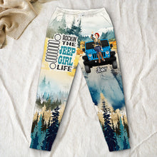 Load image into Gallery viewer, Personalized Jeep Girl Life 3D Sweatpants Shorts and Pants PopCulturePrints
