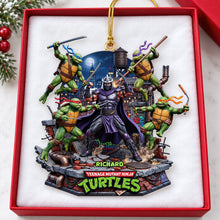Load image into Gallery viewer, "Bring Home the Heroes!" - Personalize Your Sewer Story Christmas Ornament - Perfect Gift for TMNT Lovers Ornament PopCulturePrints
