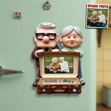 Load image into Gallery viewer, Love Through the Years: Romantic Old Couple Fridge Magnet - Custom Photo Gift Fridge Magnet PopCulturePrints
