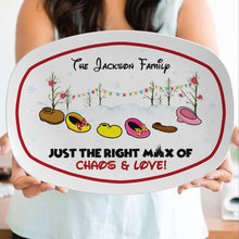 Load image into Gallery viewer, Personalized Family Resin Plate - Chaos and Love Slippers Design Resin Plate PopCulturePrints
