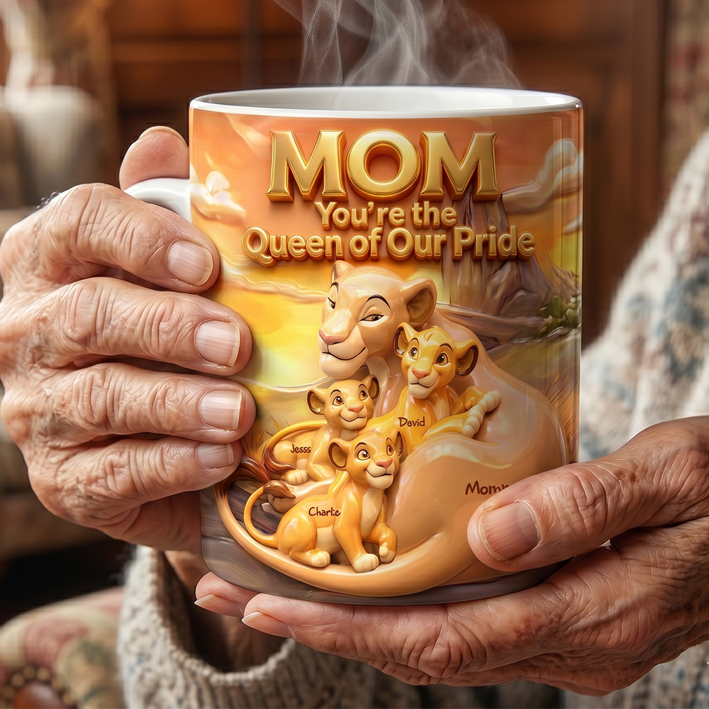 Mom, You're the Queen of Our Pride - Personalized Coffee Mug for Mother's Day Gift Coffee Mug PopCulturePrints