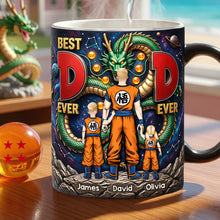 Load image into Gallery viewer, “Best Dad Ever” - Cosmic Aura Dad Magic Ceramic Coffee Mug - Personalized Gift for Dad, Grandpa, and More Coffee Mug PopCulturePrints
