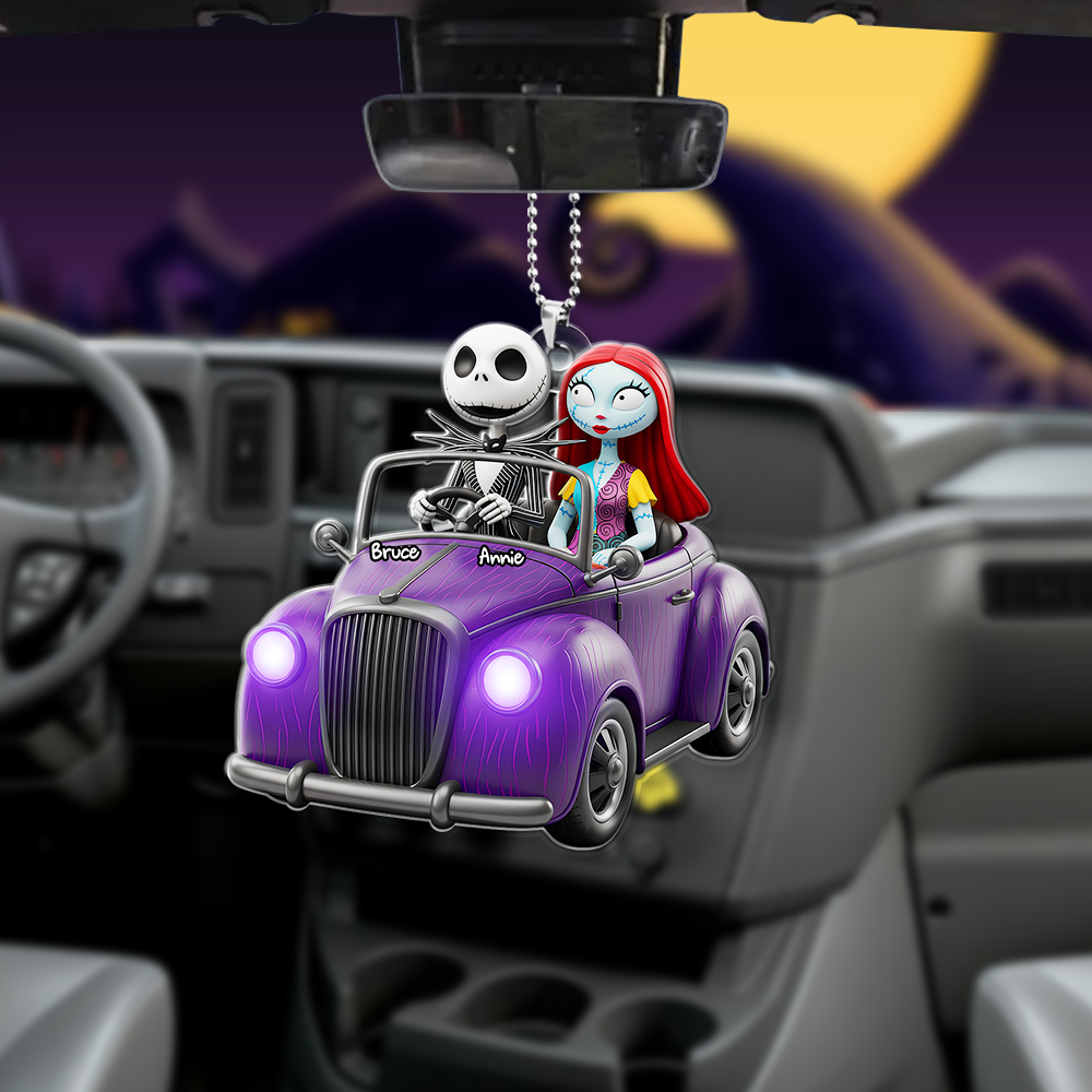 Forever Ride Car Ornament - Personalized Gift for Couples Ornament PopCulturePrints