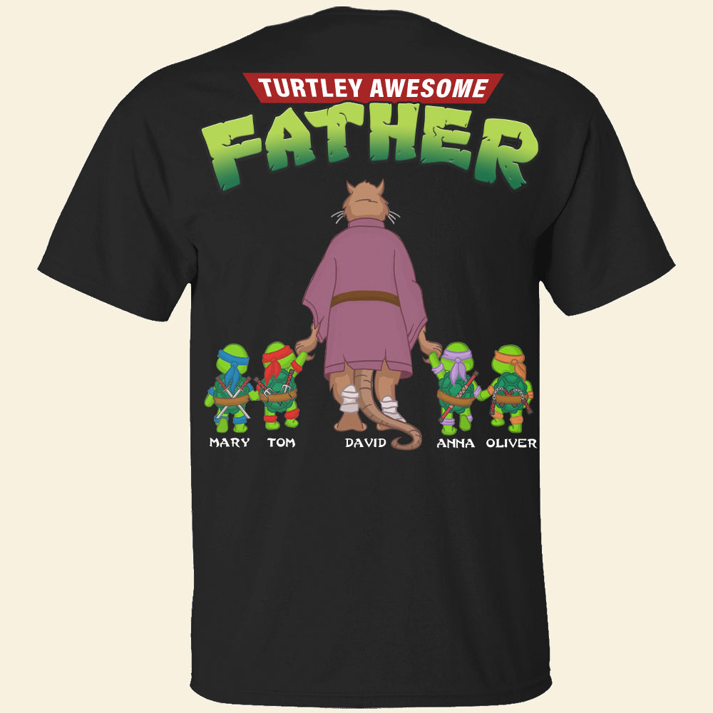 Personalized Dad Superhero T-Shirt Gift - Add Your Kid's Names