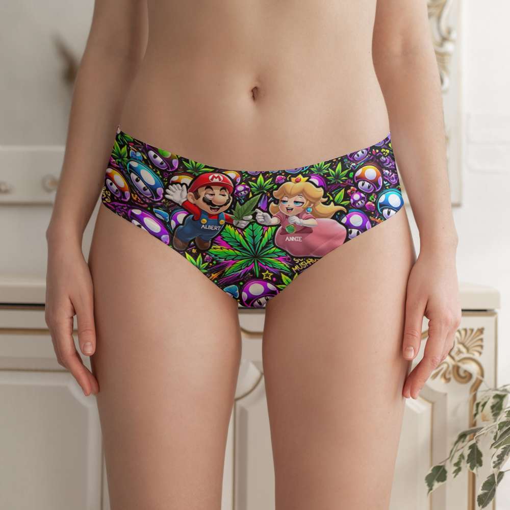 Personalized Super Mushroom Women's Briefs - Perfect Gift for Her! Boxer Briefs PopCulturePrints
