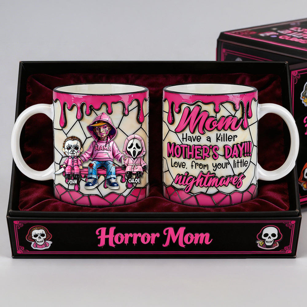 Mom, Have a Killer Mother's Day! - Macabre Mama Coffee Mug - Personalized Gifts for Mom Coffee Mug PopCulturePrints