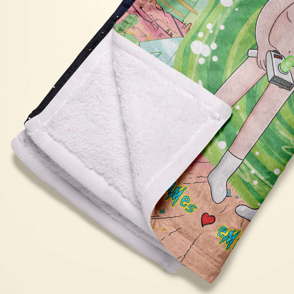 Personalized Adventure Portal Couple Blanket - Unique Valentine's Day Gifts Blanket PopCulturePrints