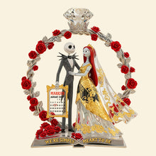 Load image into Gallery viewer, We&#39;re Simply Meant to Be - Personalized Anniversary Gift for Nightmare Couple Acrylic Plaque Shaped Plaques PopCulturePrints
