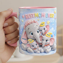 Load image into Gallery viewer, Best Mom Ever - Personalized Elephant Mom And Kids Coffee Mug - Perfect Gift For Mom, Grandma &amp; More! Coffee Mug PopCulturePrints
