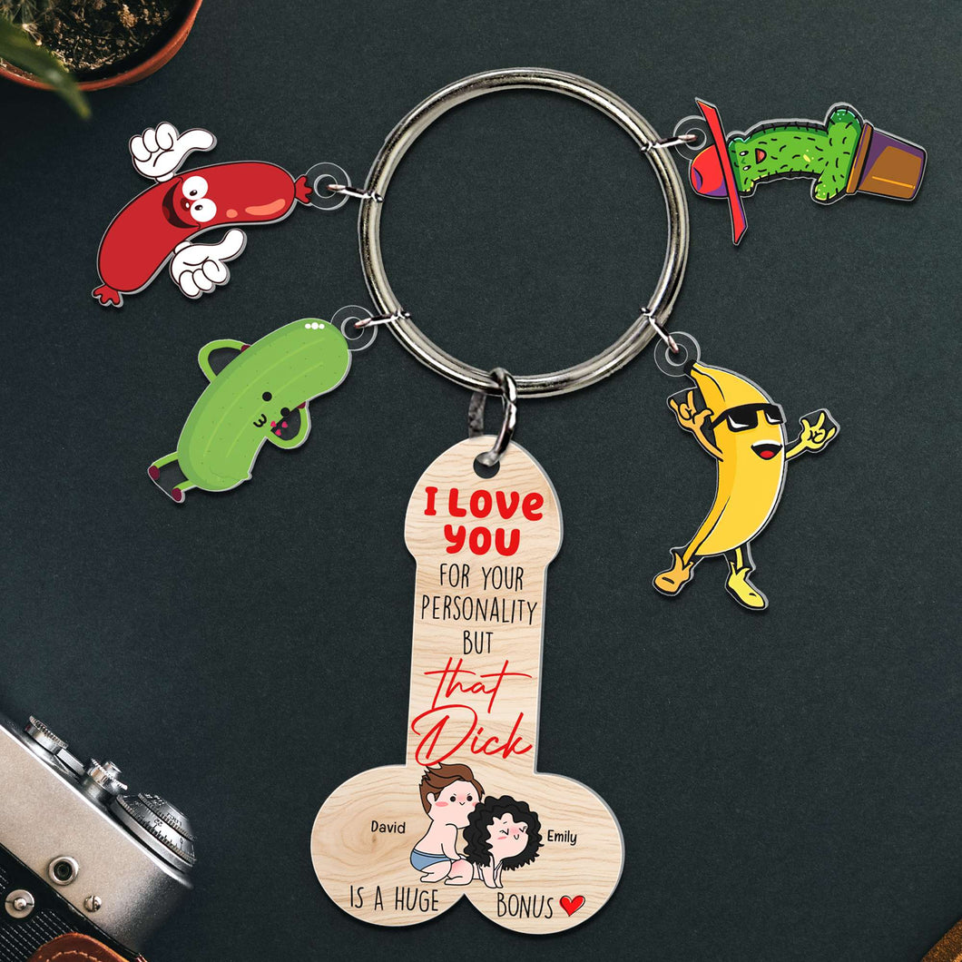 Personalized Funny Couple Keychain - Unique Gift for Him and Her Keychains PopCulturePrints
