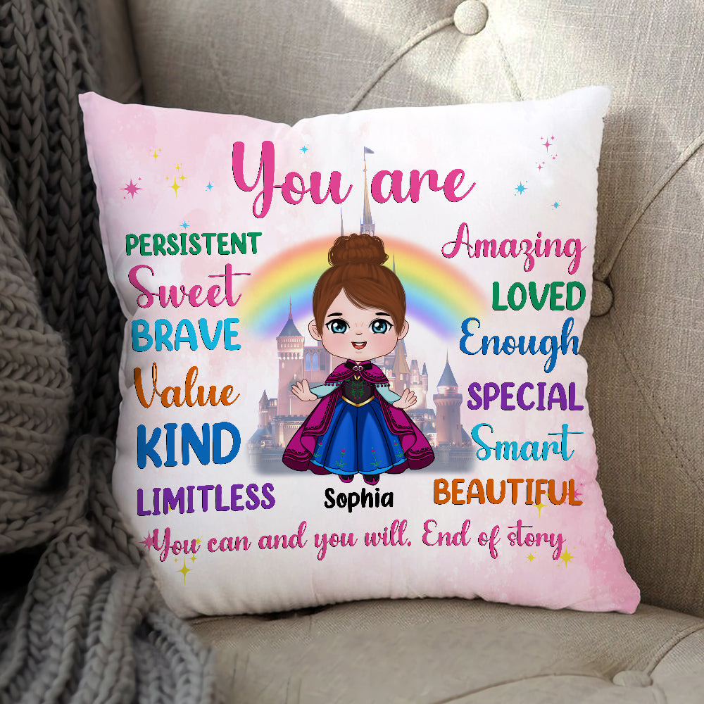 Personalized Inspirational Kids Pillow - Fairy Tale Theme Pillow PopCulturePrints