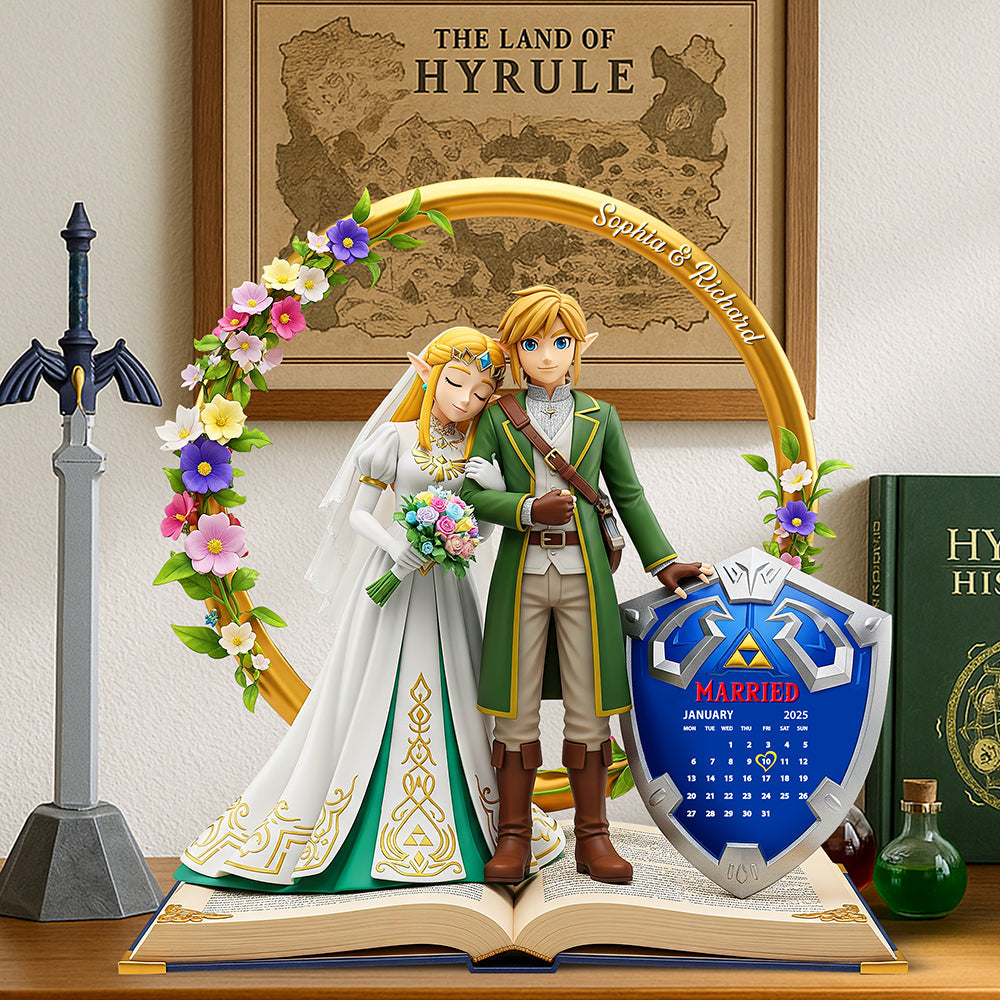 Love's Legendary Bond - Personalized Acrylic Plaque - Gift for Couples Shaped Plaques PopCulturePrints