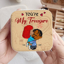 Load image into Gallery viewer, Customizable &#39;You&#39;re My Treasure&#39; Jewelry Box for Couples Jewelry Box PopCulturePrints
