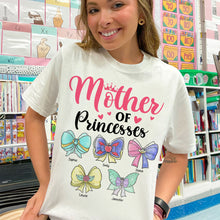 Load image into Gallery viewer, “Mother of Princesses” - Personalized Gifts for Moms - Custom Shirt for Mothers and Grandmothers Shirts PopCulturePrints
