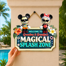 Load image into Gallery viewer, Tropical Splash Zone Acrylic Sign - Personalized Gifts For Grandparents 01PGDH140726 Acrylic Sign PopCulturePrints
