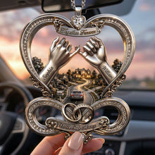 Load image into Gallery viewer, "Together Forever" - Infinity Love Car Ornament - Personalized Gifts for Couples Ornament PopCulturePrints
