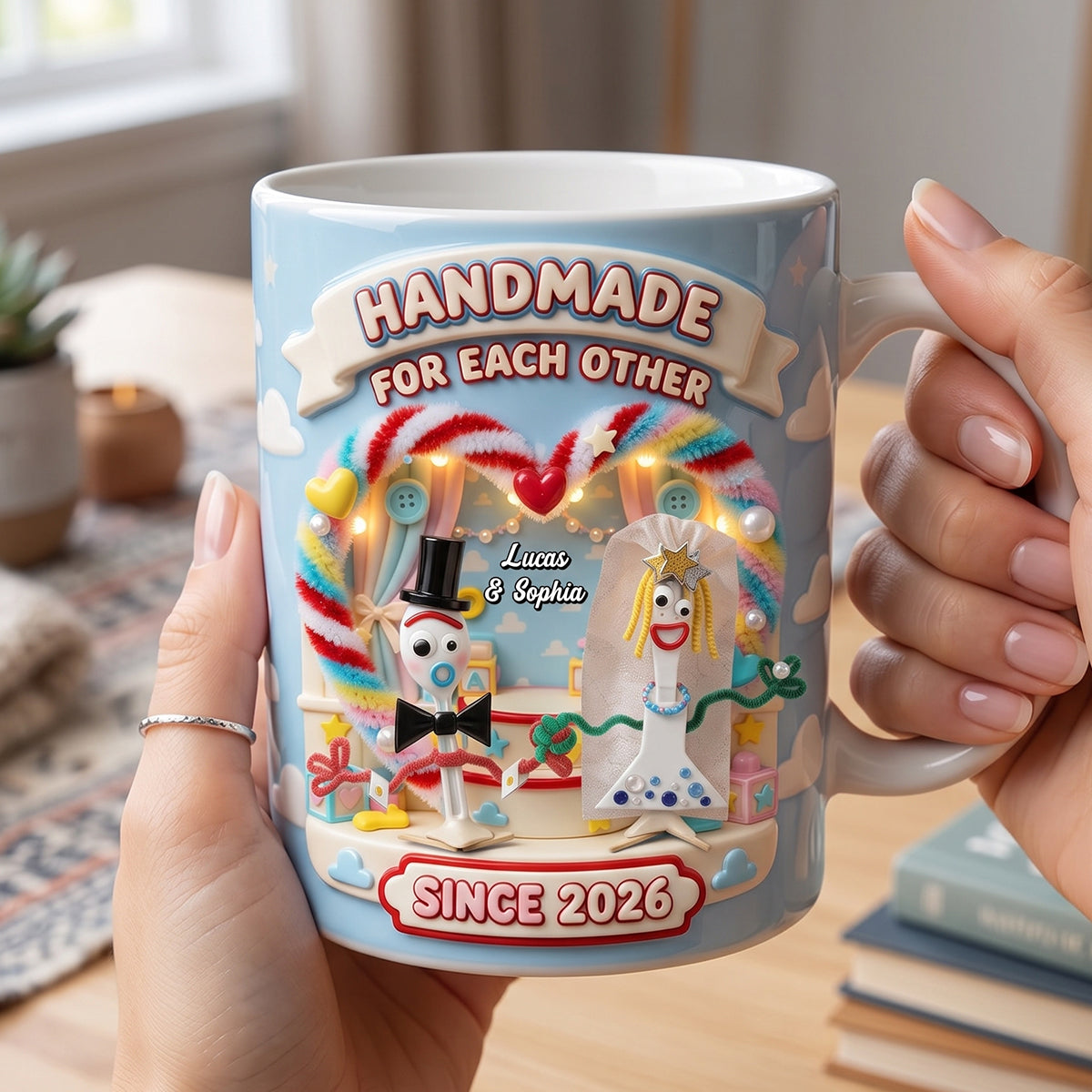 Lovely Couple Mug - Personalized Gifts For Couples 01totn290626 Coffee Mug PopCulturePrints