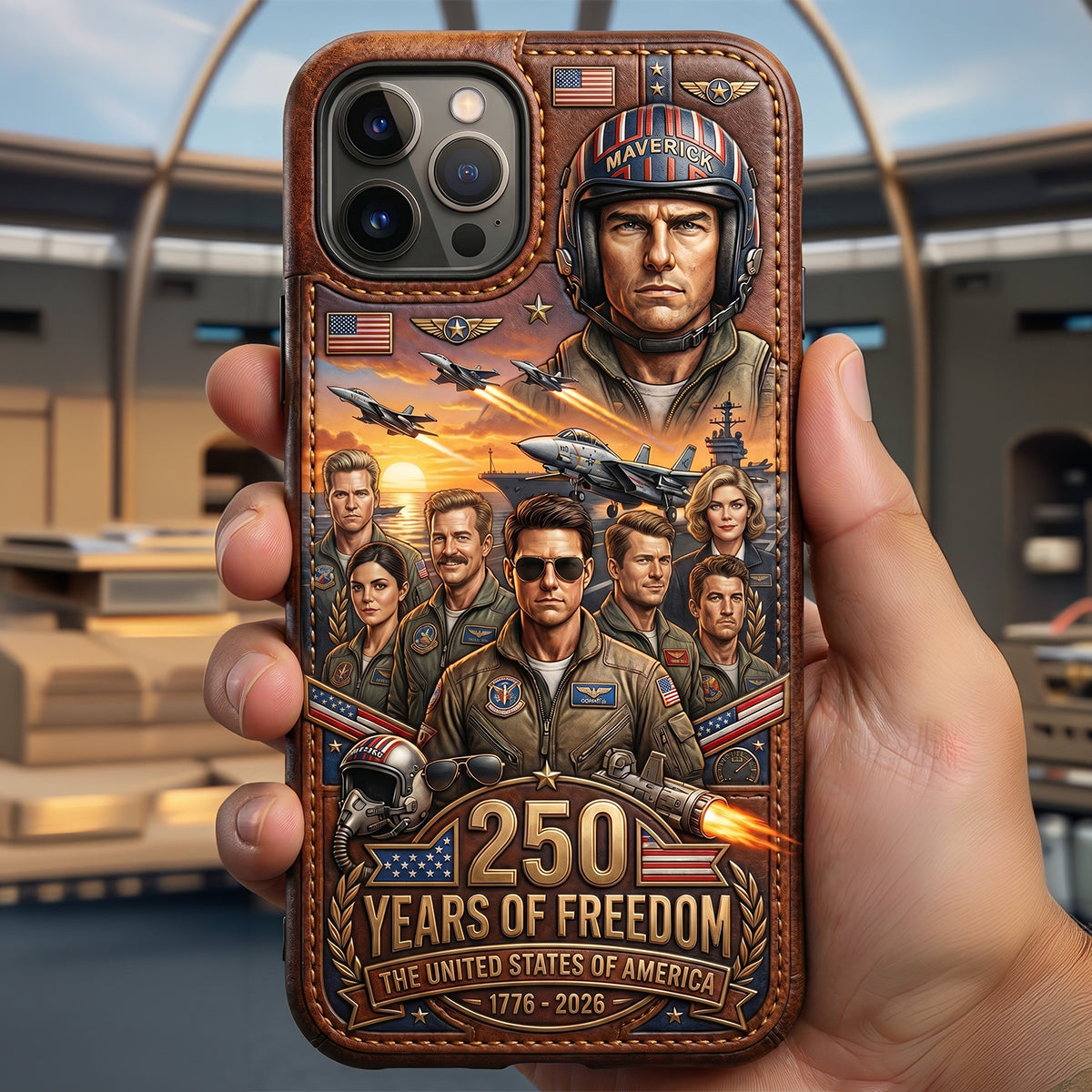"Celebrate Freedom with Style" - Anniversary Personalized Phone Case - Custom Gift for Military Enthusiasts, Friends, Family Phone Case PopCulturePrints