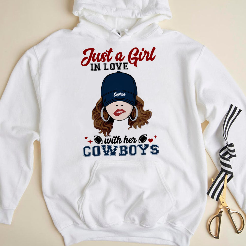 Custom Football Lover's Girl Shirt