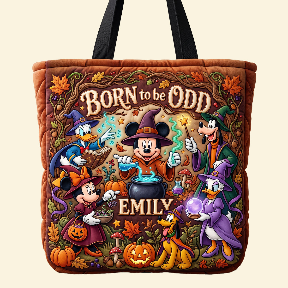 “Born To Be Odd” – Personalized Tote Bag for Witch Lovers