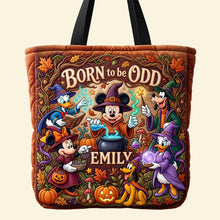Load image into Gallery viewer, “Born To Be Odd” – Personalized Tote Bag for Witch Lovers
