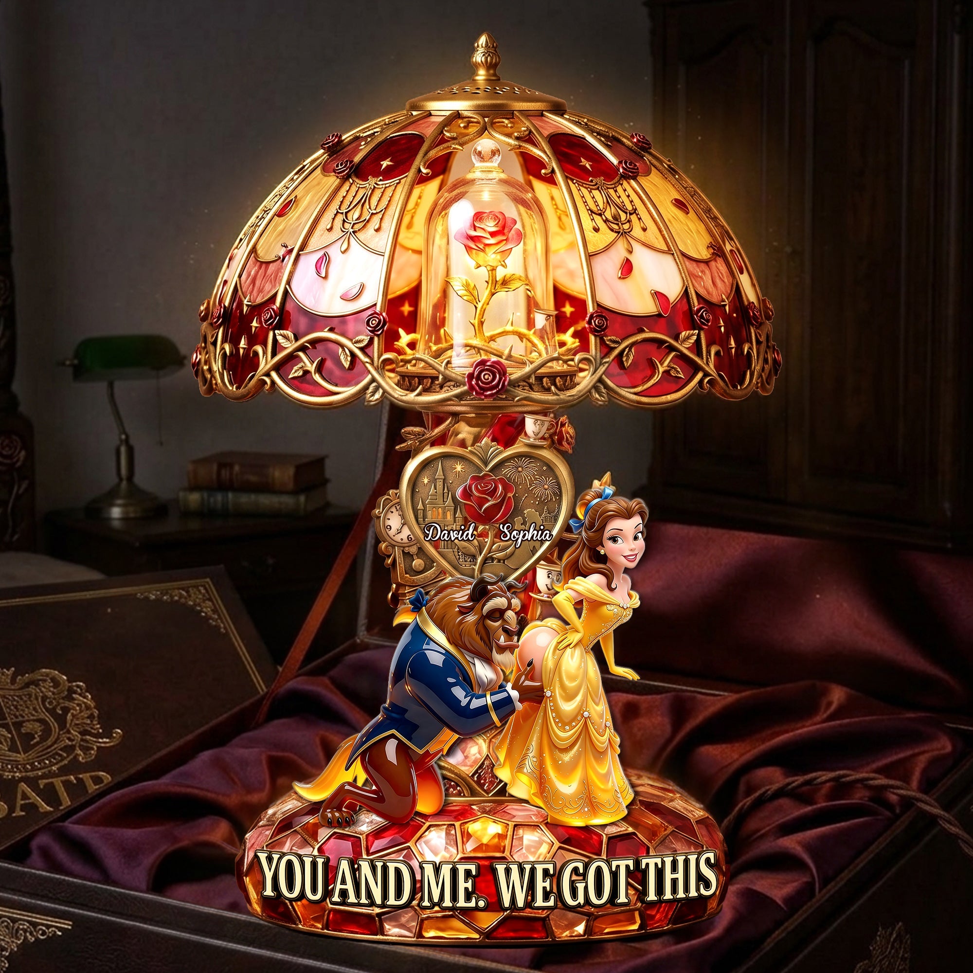 "You and Me, We Got This" - Sweet But Spicy Acrylic Light Box - Personalized Gift for Couples Light Box PopCulturePrints
