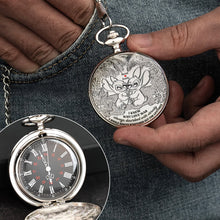 Load image into Gallery viewer, I Knew Why I Love You - Personalized Blue Monster Fans Pocket Watch for Couples Pocket Watch PopCulturePrints
