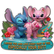 Load image into Gallery viewer, Adorable Couple Metal Sign - Personalized Gift for Couples
