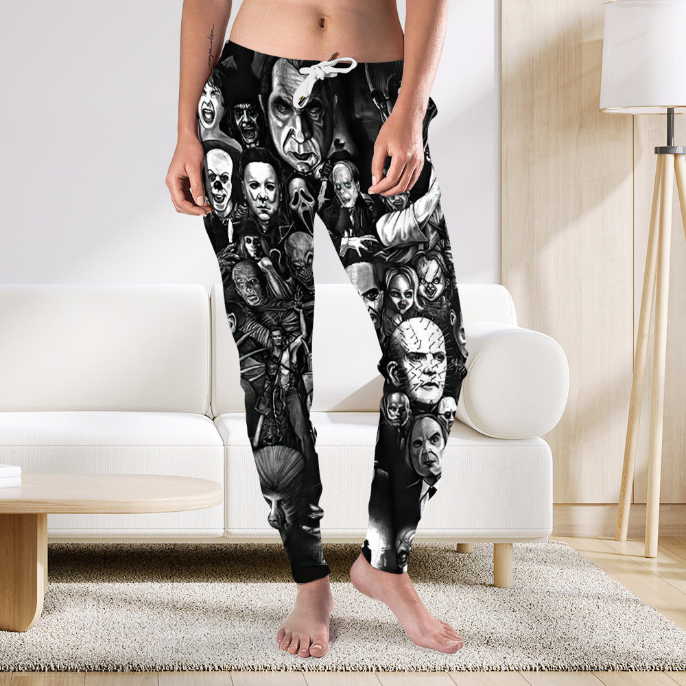 Horror Fans Jogger Sweatpants - Unique Prints for Movie Buffs Shorts and Pants PopCulturePrints