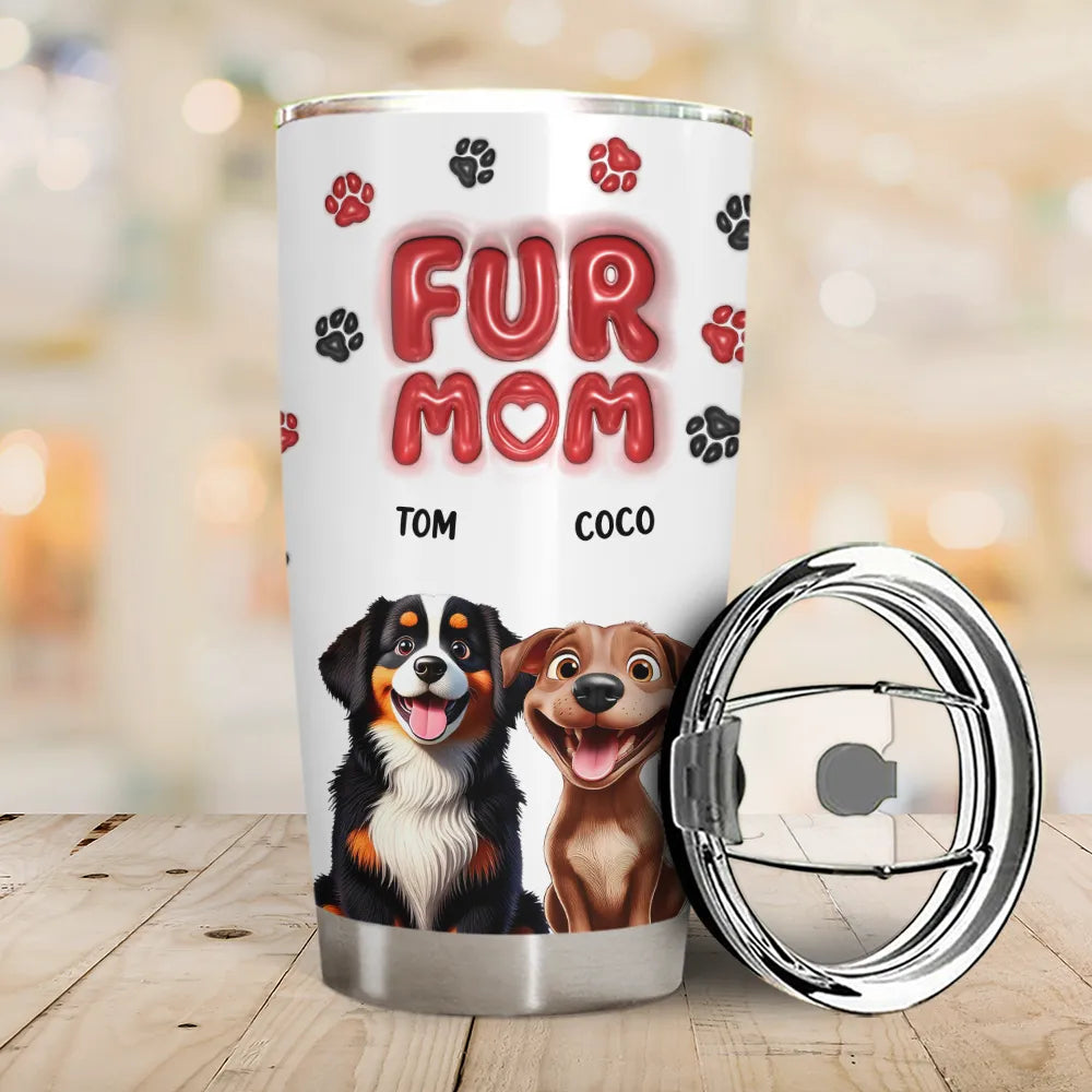 “For the Love of Dogs” - Personalized Tumbler for Dog Moms Tumbler PopCulturePrints