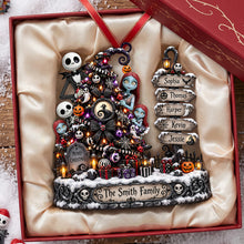Load image into Gallery viewer, "Celebrate the Spooky Season with a Unique Touch" - Personalized Spooky Tree Christmas Ornament - Gift for Family and Friends Ornament PopCulturePrints
