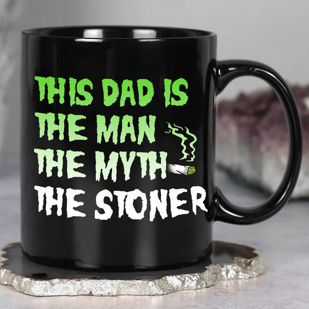 Personalized Dopest Dad Ever Black Coffee Mug Coffee Mug PopCulturePrints
