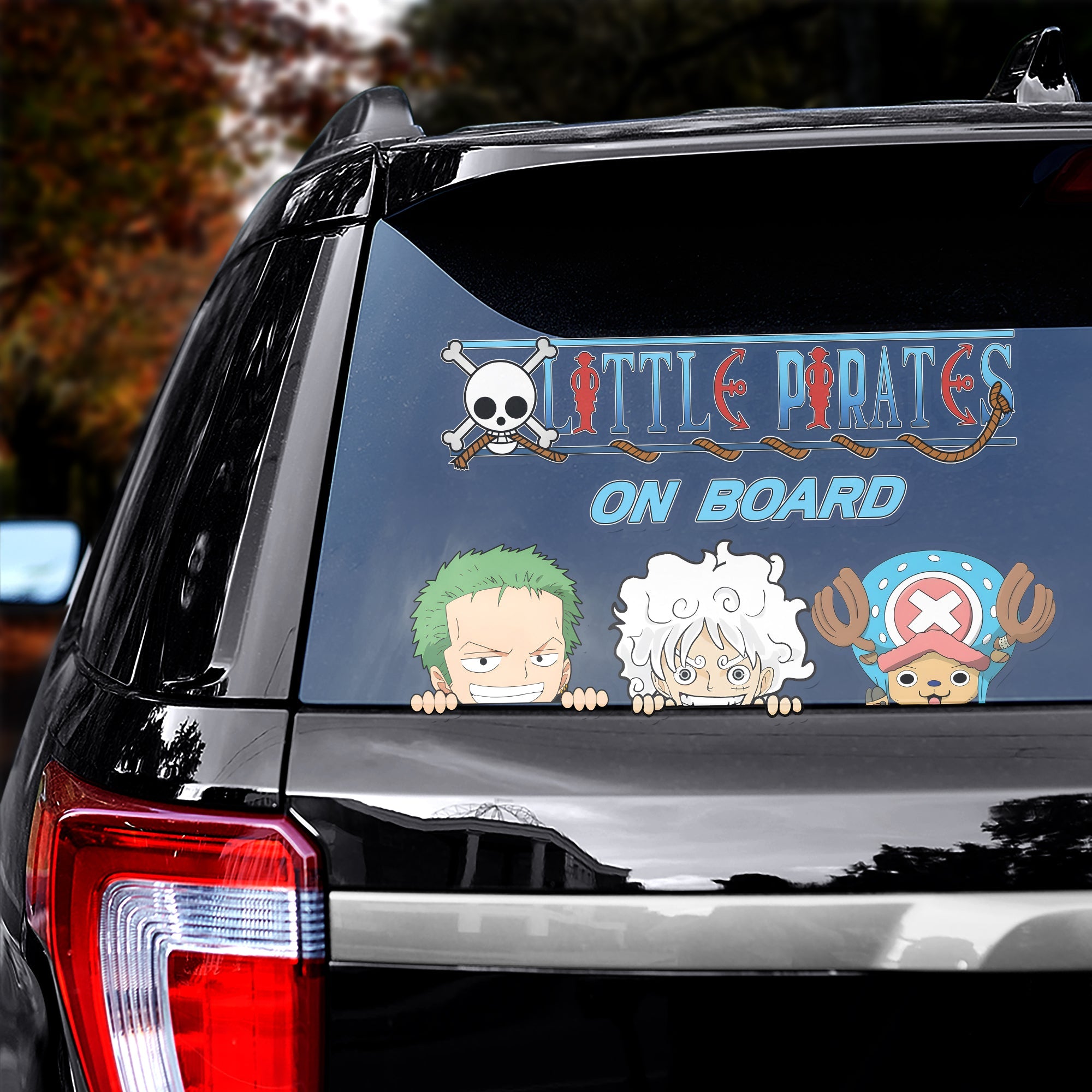 Little Pirates On Board Personalized Car Decal Decal Sticker PopCulturePrints