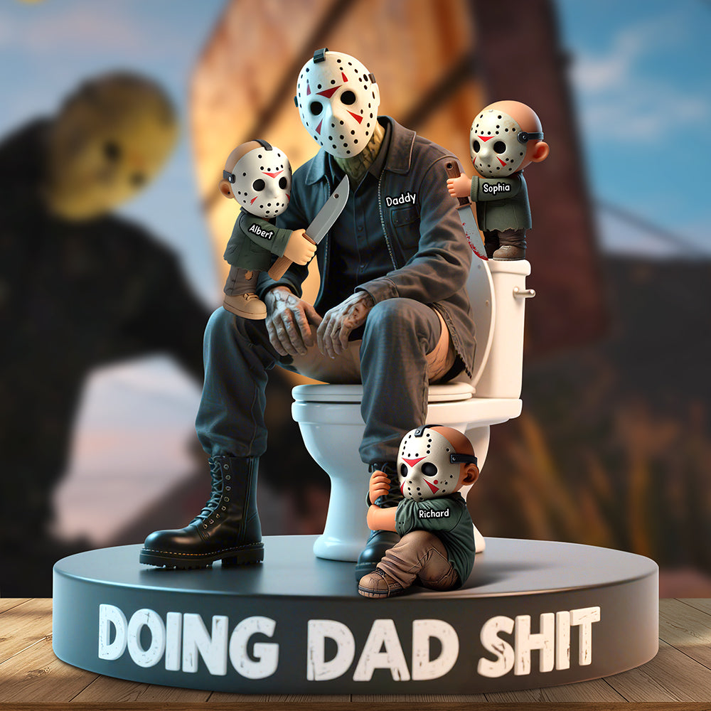 Doing Dad Sh*t Acrylic Plaque - Personalized Gift for Dads and Grandpas Shaped Plaques PopCulturePrints