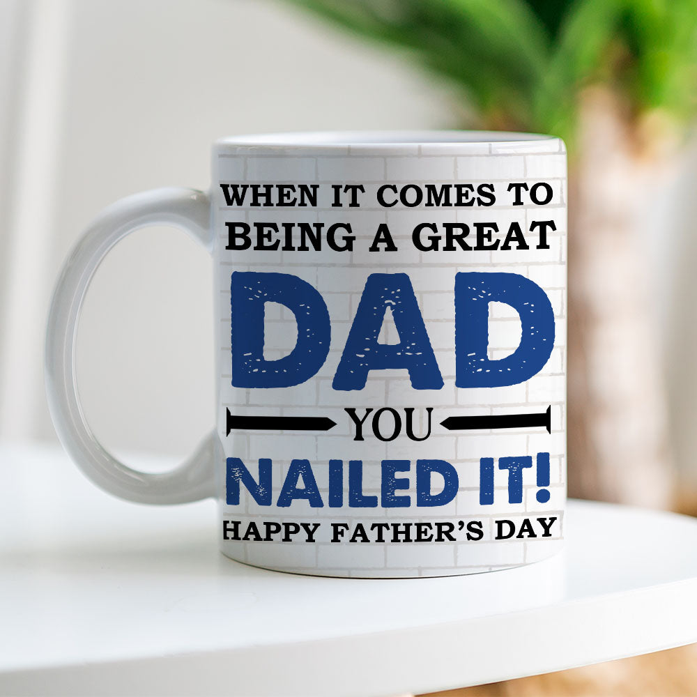 Super Dad Personalized Mug - Custom Father's Day Gift Coffee Mug PopCulturePrints