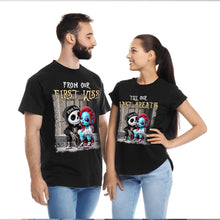 Load image into Gallery viewer, Customizable Couples Shirt - From Our First Kiss Till Our Last Breath | Valentine&#39;s Day Gifts Shirts PopCulturePrints
