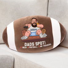 Load image into Gallery viewer, Personalized American Football Dad Pillow - Dads Spot! Pillow PopCulturePrints
