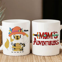 Load image into Gallery viewer, Personalized Mom&#39;s Adventure Mug - Cute Custom Coffee Cup Coffee Mug PopCulturePrints

