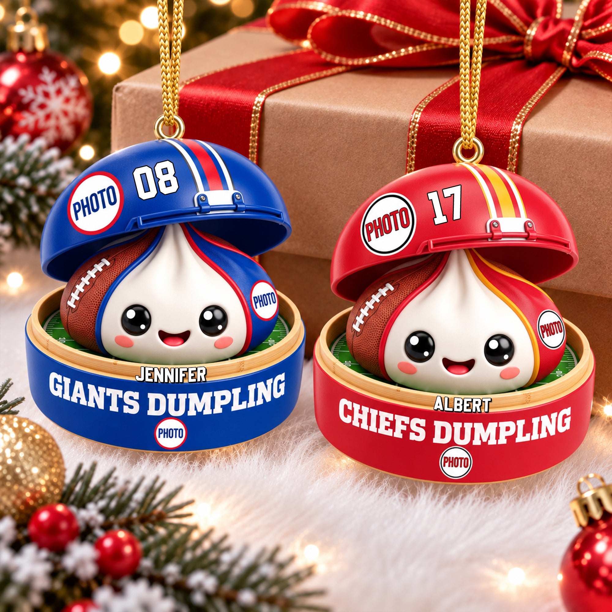 Sport Dumpling Ornament - Personalized Christmas Gift for Sport Fans