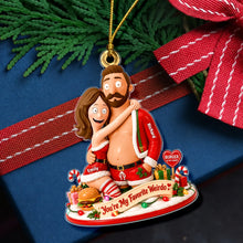 Load image into Gallery viewer, You're My Favorite Weirdo - Personalized Acrylic Ornament for Couples | Unique Christmas Gift
