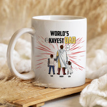 Load image into Gallery viewer, Personalized World&#39;s Greatest Dad Mug - Custom Names for Dad Coffee Mug PopCulturePrints
