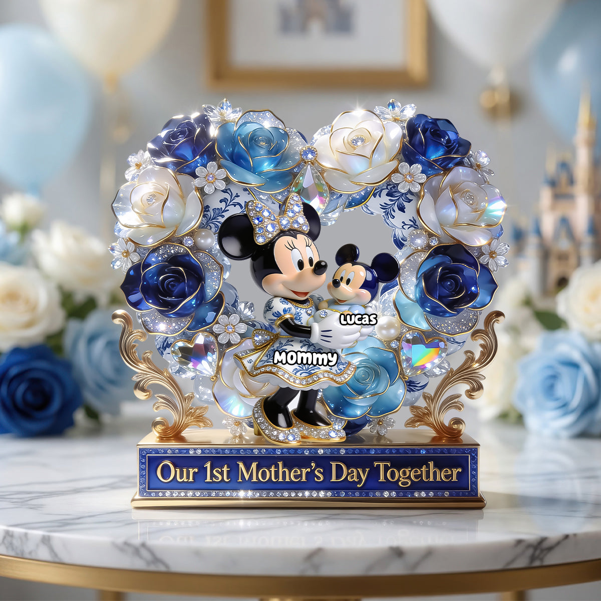 "Our 1st Mother's Day Together" - Stunning Personalized Acrylic Plaque - Perfect Mother's Day Gift for Mom, Grandma, and More Shaped Plaques PopCulturePrints