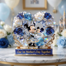 Load image into Gallery viewer, "Our 1st Mother's Day Together" - Stunning Personalized Acrylic Plaque - Perfect Mother's Day Gift for Mom, Grandma, and More Shaped Plaques PopCulturePrints
