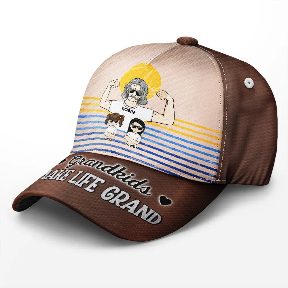 Grandkids Make Life Grand - Personalized Classic Cap Classic Cap PopCulturePrints
